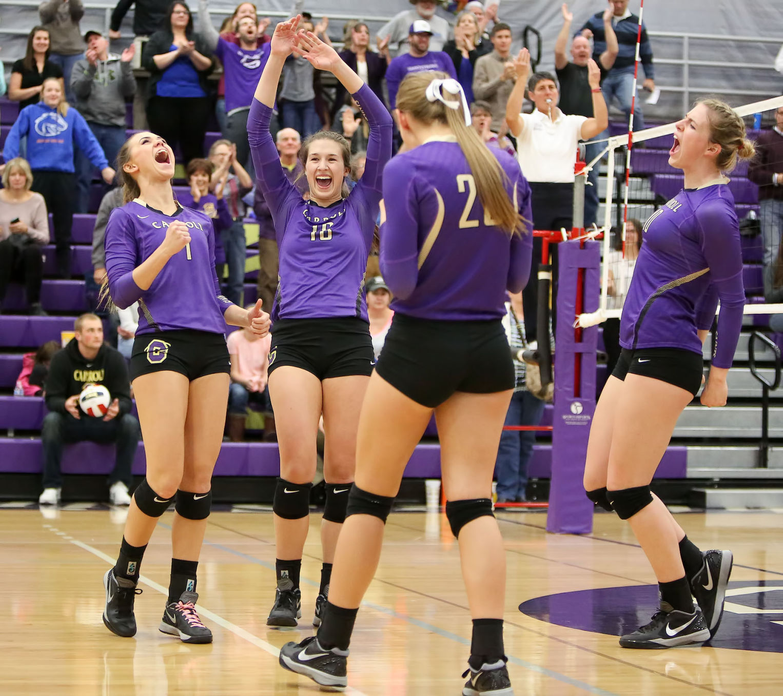 1. Carroll volleyball